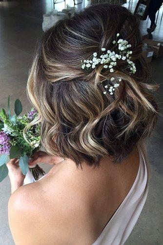 Half Up Half Down Hairstyles Short Hair Weddings Wedding Hairstyles