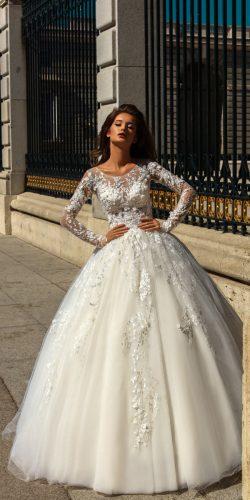 a line lace neckline with long sleeves victoria soprano 2018 wedding dresses style felicity