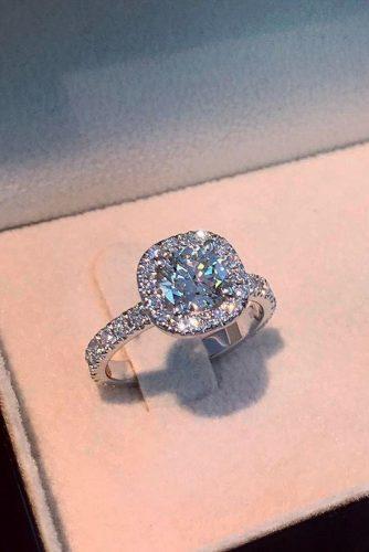 best brilliance engagement rings round cut diamond halo pave band white gold