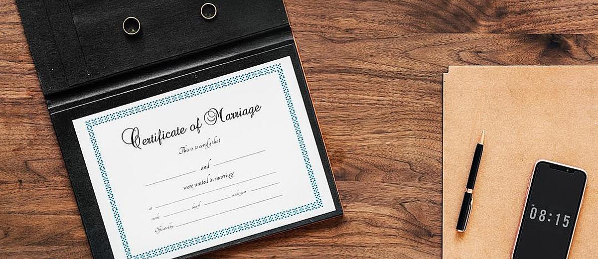 how to change your name marriage license