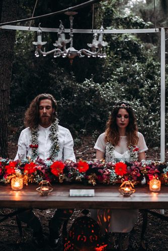 the bride and groom at the table lorena erre photography