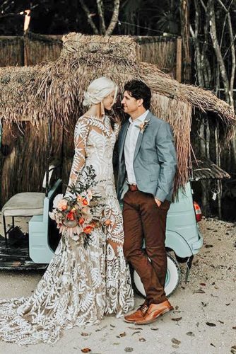 bohemian attire male for wedding