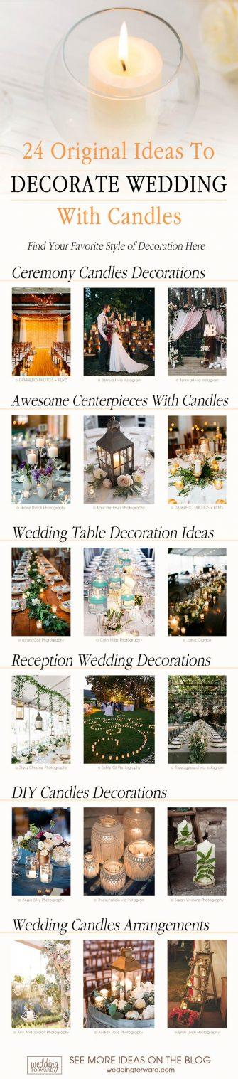 wedding decor ideas 24 original ideas to decorate wedding with candles