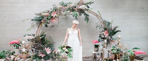 33 Magnificent Wedding Flower Wreath Photos