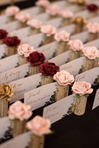 wedding ideas place setting cards and signs with pale pink roses karasvinwedding