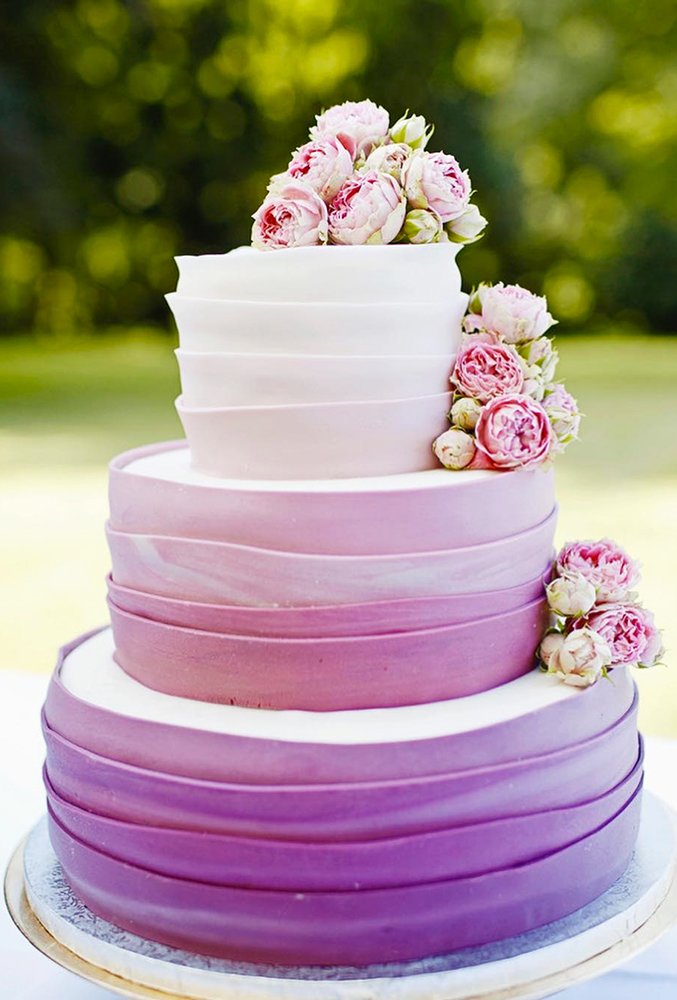 30 Fantastic Ombre Wedding Cakes Wedding Forward