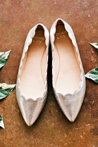 silver flats wedding shoes sparkle trendy modern bjmatthews09