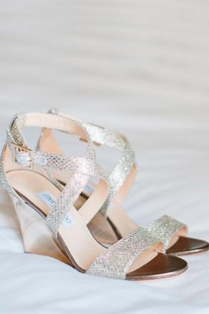 silver wedge sandals for wedding