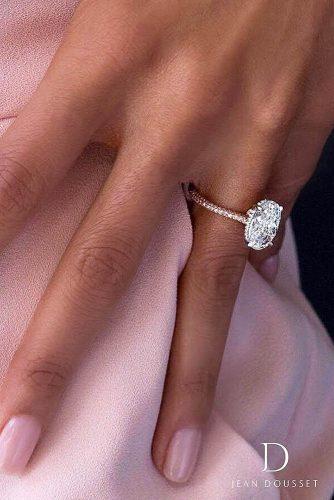 jean dousset engagement rings CHELSEA PINK Two Tone Platinum Rose Gold set diamonds
