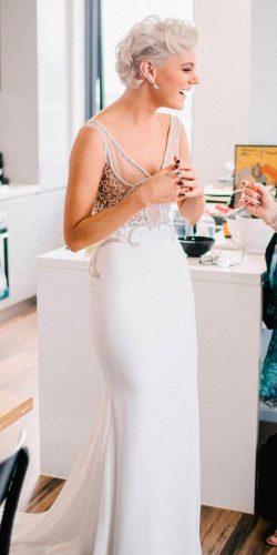 taya smith wedding dress sheath v neckline sleeveless liz martinez bridal