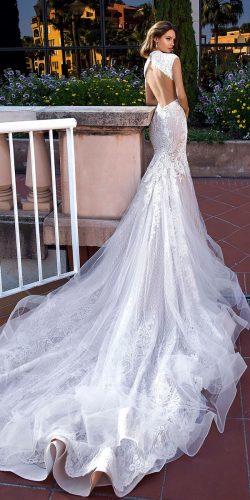 tina valerdi mermaid lace low back sleeveless high neck with train wedding dresses megan