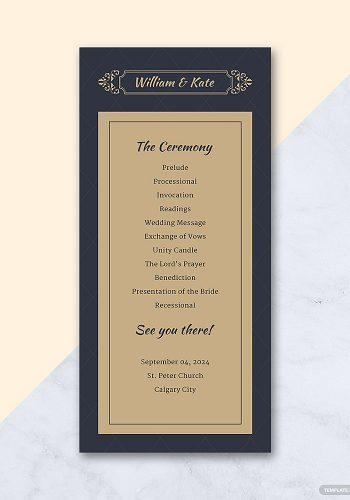 21 Printable Wedding Program Template Ideas Wedding Forward