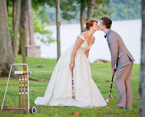 wedding reception games wedding croquet