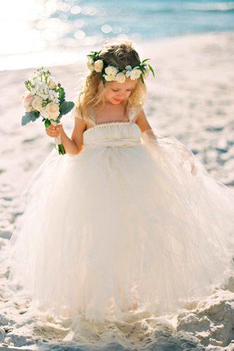 beach tulle strapless ball gown flower girl dresses lauren kinsey