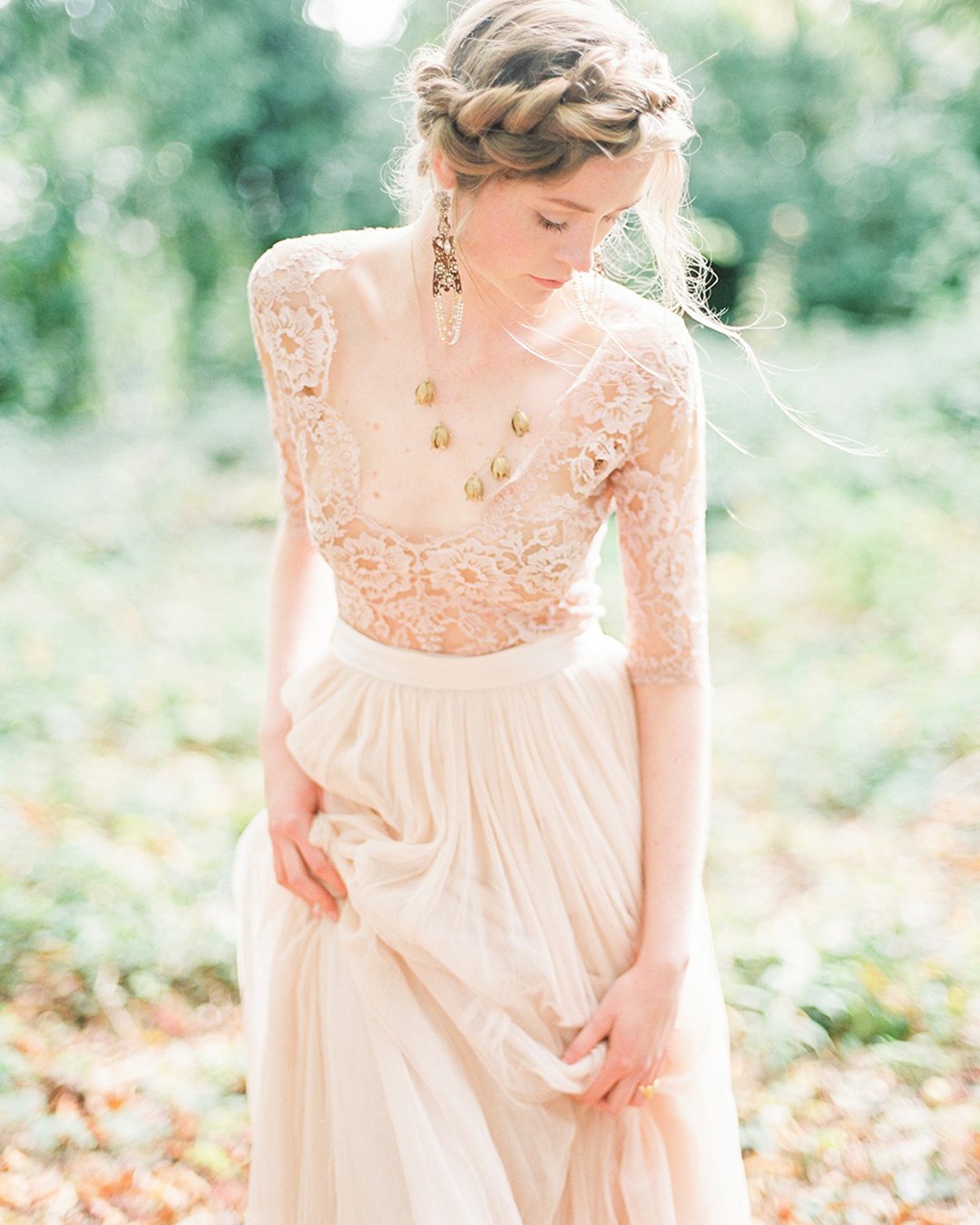 lace bridal separates