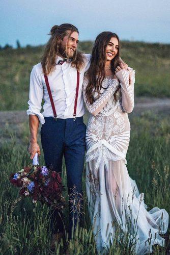 bohemian attire male for wedding