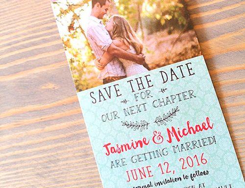 save the date wording modern interesting raspberry creative