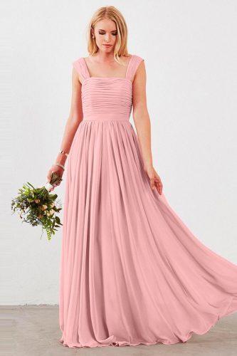 straight gathered skirt rose with straps bridesmaid dresses summer color palette weddingtonway