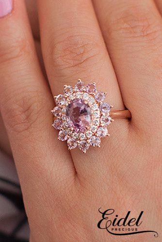 eidel precious engagement rings double halo oval cut floral 1.7f