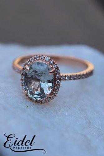 eidel precious engagement rings oval cut light green halo rose gold 2.24a