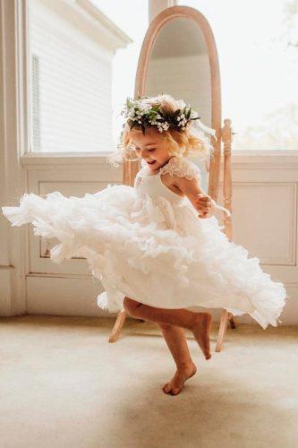 flower girl dresses a line ruffled skirt lace short sleeves taylorboydphoto