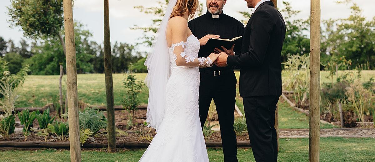 Bride And Groom Saying Vows