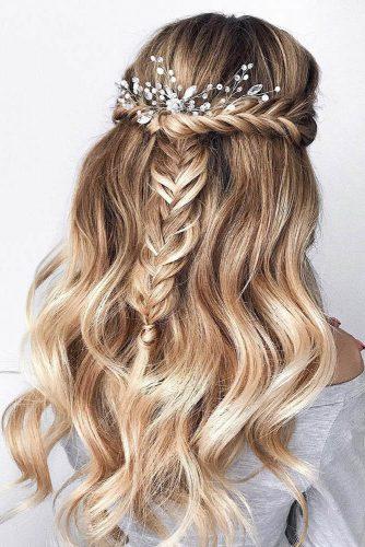 30 Wedding Hairstyles Half Up Half Down With Curls And Braid