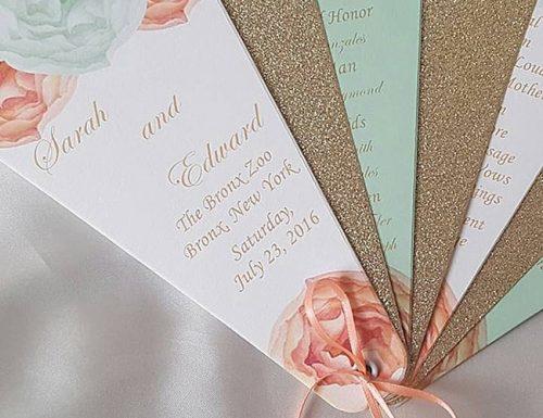 6 Wedding Program Fans Ideas Wedding Forward