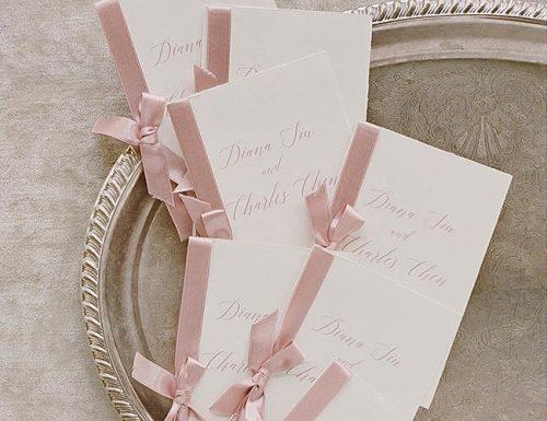 wedding program wording romantic design style