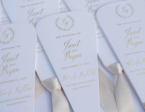 wedding program wording simple style