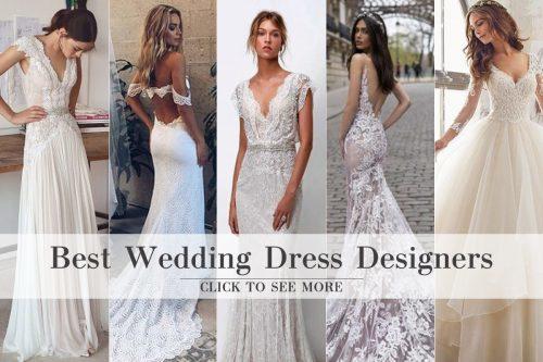 top 10 wedding dress designers 2018