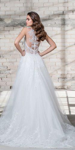 embellished strap deep plunging sweetheart neckline full embellishment a line overskirt pnina tornai wedding dresses 2019