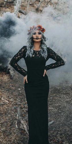 gothic wedding dresses sheath with lace long sleeves nicolaleigh photo