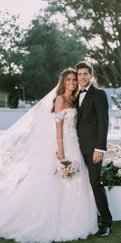 pronovias wedding dresses lace ball gown off the shoulder romantic