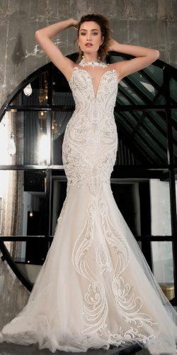 riki dalal wedding dresses 2019 mermaid lace strapless sweetheart plunge neck