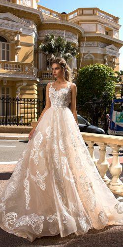 tina valerdi 2019 wedding dresses ivory ball gown lace sweetheart neckline with straps marisol