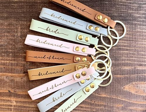 bridesmaid proposal ideas personalized keychains
