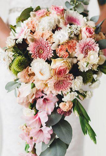 elegant wedding bouquets pink casacade bouquet jessicajonesphotography