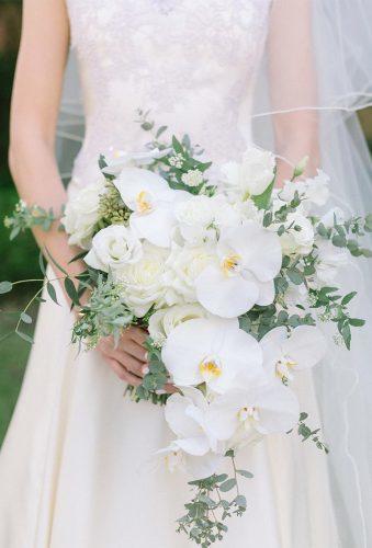 elegant wedding bouquets white casacase bouquet an gle events