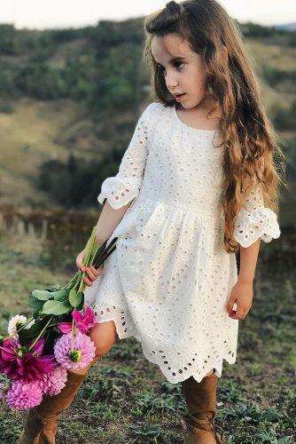flower girl dresses boho with long sleeves boots arabella and rose