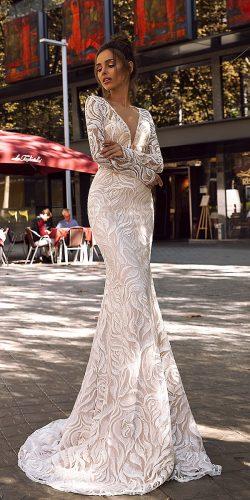 tina valerdi 2019 wedding dresses long sleeves elements hot but simple Rebecca