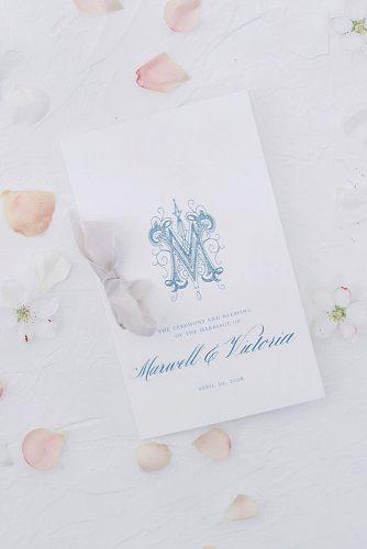 wedding programs blank space