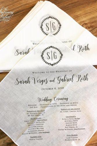 wedding programs custom stamp