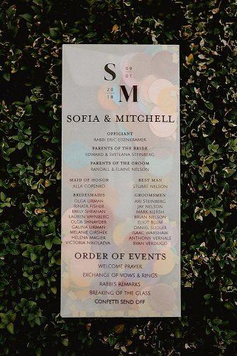 wedding programs diy confetti toss program