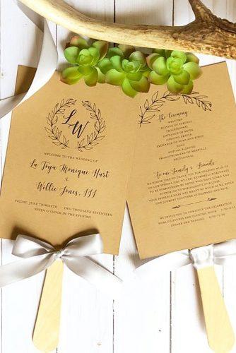 wedding programs diy quote design