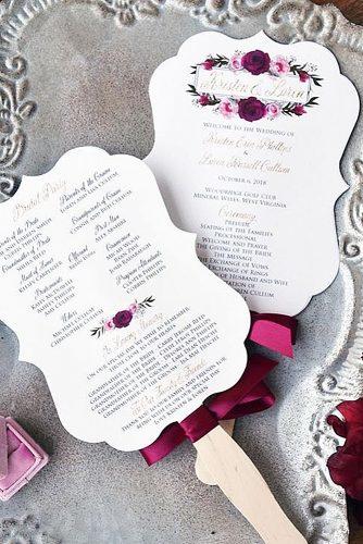 wedding programs fan