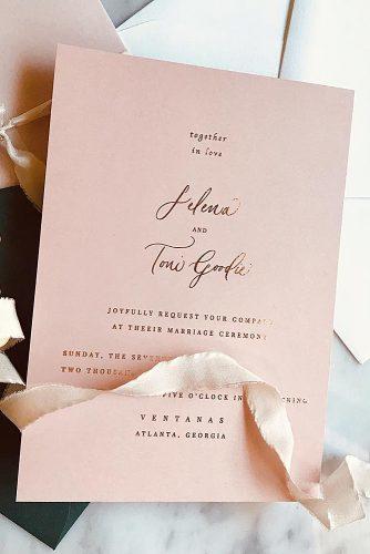 wedding programs minimalist