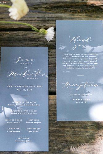 wedding programs thank you message