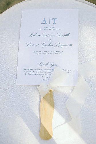 wedding programs thank you message
