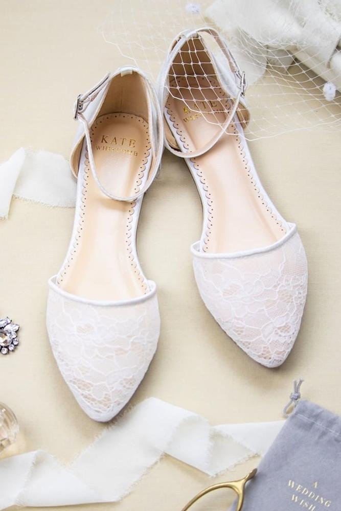 comfortable white wedding shoes